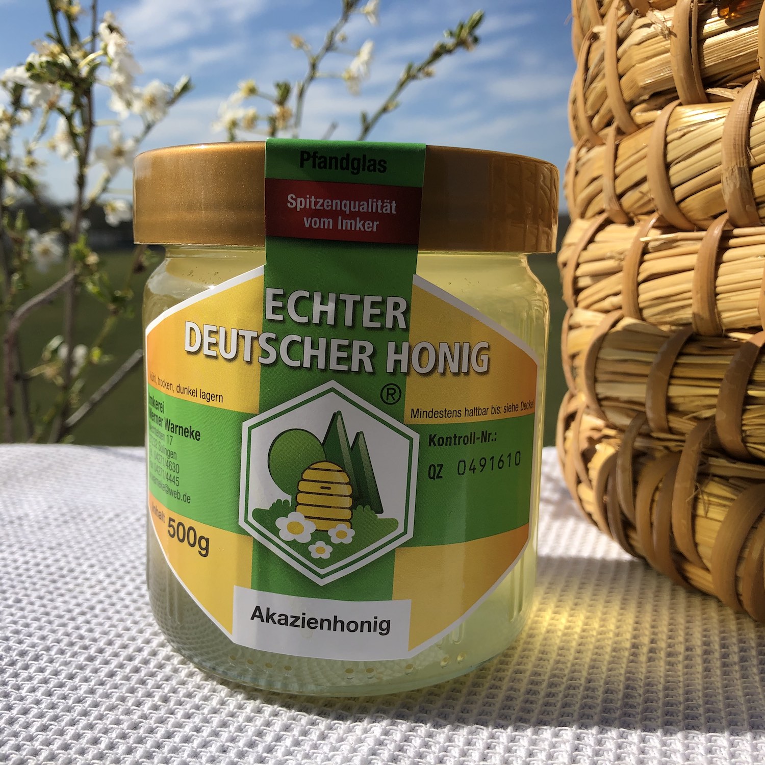 500g Glas Echter Deutscher Honig Akazienhonig